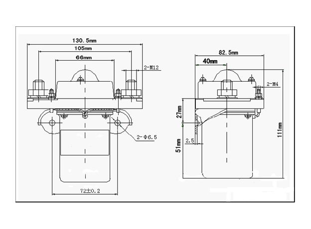 Power contactor KZJ 600A 72V, 2 image Power contactor KZJ 600A 72V, 2 image