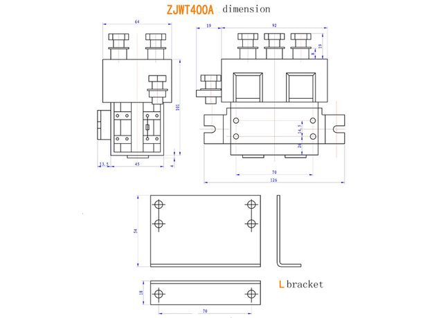 Reversing contactor ZJWT 400A 12V 24V 36V 48V 72V 84V 96V 108V 120V 144V, 3 image